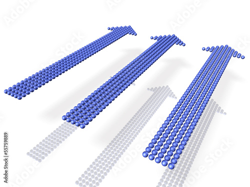 Illustration: Three arrows represent upload. Three arrows represent upload.