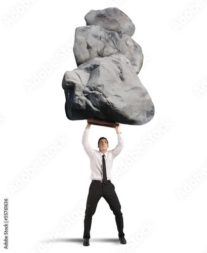 Photo: Success and determination in hard business Success and determination in hard business