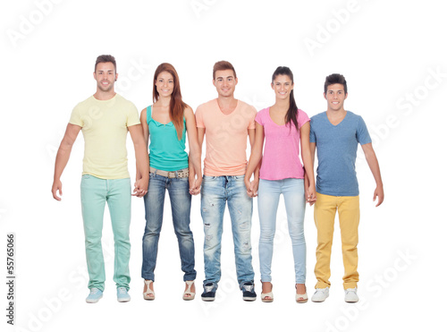 Photo: Casual group of friends Casual group of friends