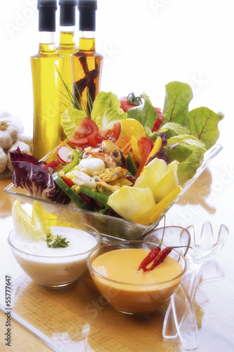 Photo: Gemischter Salat mit Meeresfrüchten Gemischter Salat mit Meeresfrüchten