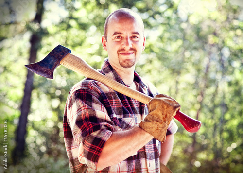 Photo: lumberjack portrait lumberjack portrait
