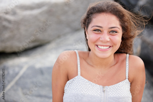 Photo: Woman with a big smile Woman with a big smile