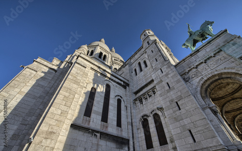 Photo: Paris. Montmartre quarter in winter Paris. Montmartre quarter in winter