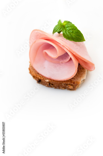 Photo: ham - slices meat ham - slices meat