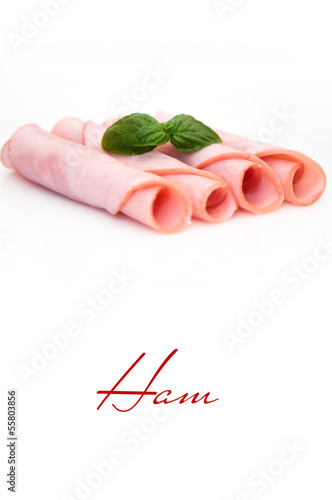 Photo: ham - slices meat ham - slices meat