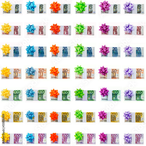 Photo: Collage Euro - Banknoten Collage Euro - Banknoten