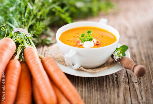 Photo: Vegetarische Karottensuppe Vegetarische Karottensuppe