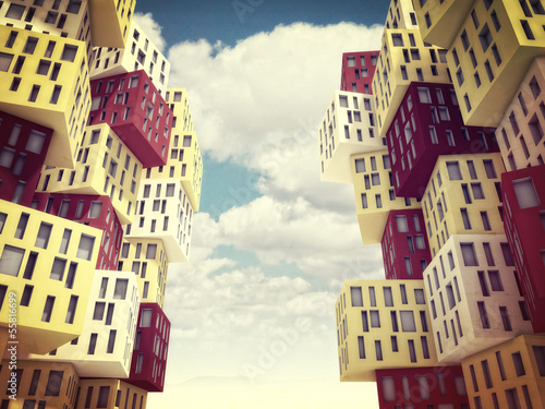 Illustration: crazy building crazy building