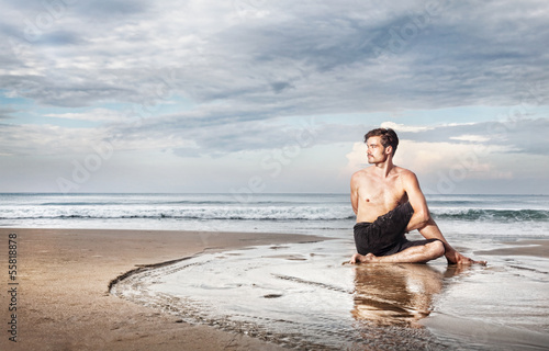 Photo: Yoga on the beach Yoga on the beach