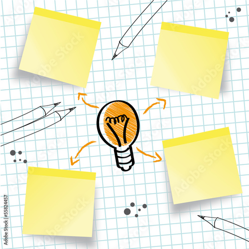 Vector: Idee Konzept Ideenskizze Idee Konzept Ideenskizze