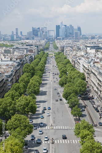 Photo: Blick vom Arc de Triomphe, Paris, Frankreich Blick vom Arc de Triomphe, Paris, Frankreich