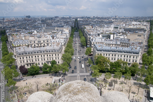 Photo: Blick vom Arc de Triomphe, Paris, Frankreich Blick vom Arc de Triomphe, Paris, Frankreich