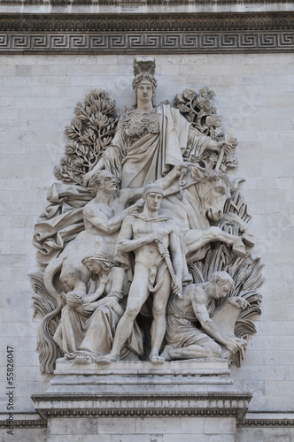 Photo: Arc de Triomphe, Paris, Frankreich Arc de Triomphe, Paris, Frankreich
