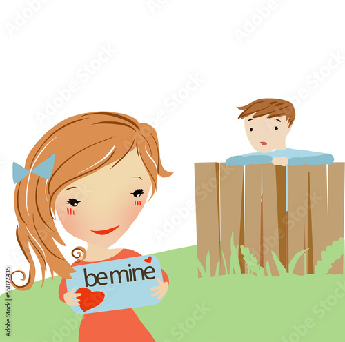 Illustration: Love letter for a girl Love letter for a girl