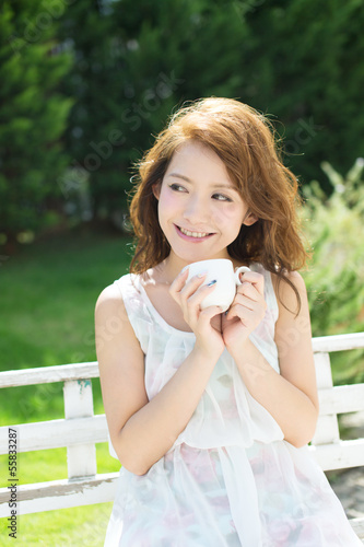 Photo: 爽やかな女性 爽やかな女性