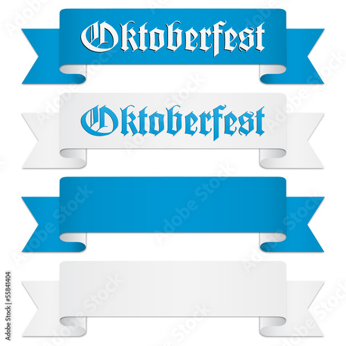 Vector: Oktoberfest Banderolen, Banners Set Oktoberfest Banderolen, Banners Set