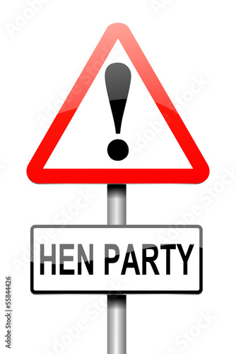 Illustration: Hen party concept. Hen party concept.