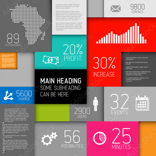 Vector: Vector abstract squares background infographic Vector abstract squares background infographic