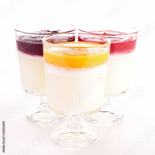 Photo: assorted of pannacotta assorted of pannacotta