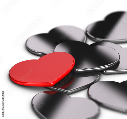 Illustration: Love or wedding invitation card Love or wedding invitation card