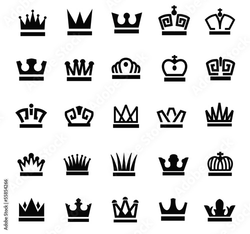 Vector: crown icons crown icons