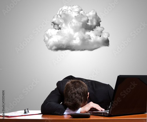 Photo: Stressed businessman Stressed businessman