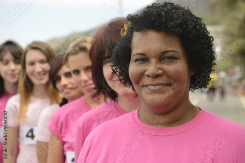 Photo: Breast cancer charity race: Women in pink Breast cancer charity race: Women in pink