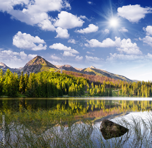 Photo: Beautiful lake in the mountains Beautiful lake in the mountains