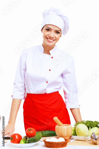 Photo: Young cook preparing food Young cook preparing food