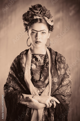 Photo: woman retro woman retro
