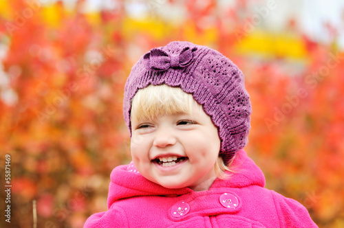Photo: baby girl in fall baby girl in fall
