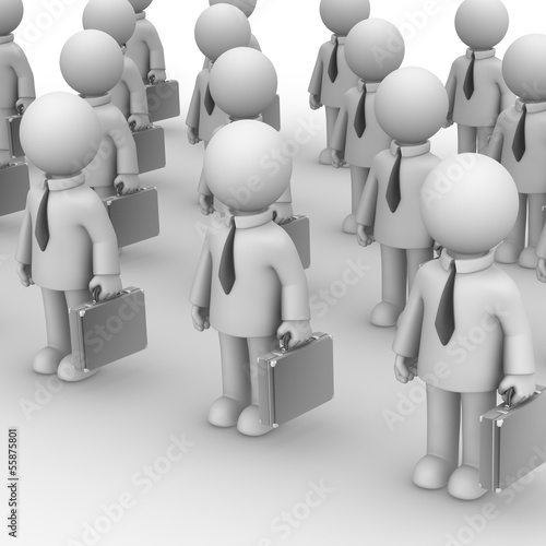 Illustration: The army of bureaucrats. The army of bureaucrats.