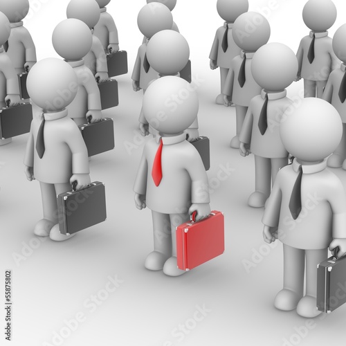 Illustration: Stand out man Stand out man