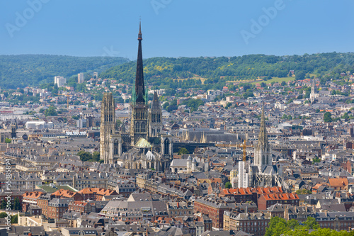 Photo: Aerial view on Rouen Aerial view on Rouen