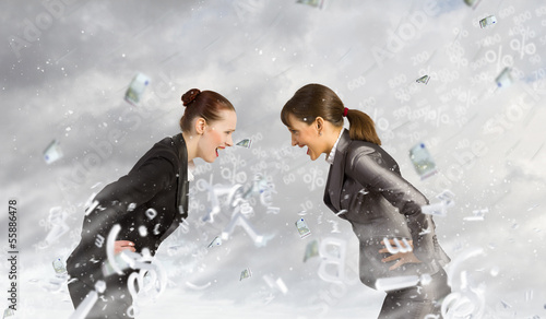 Photo: Two businesswomen arguing Two businesswomen arguing