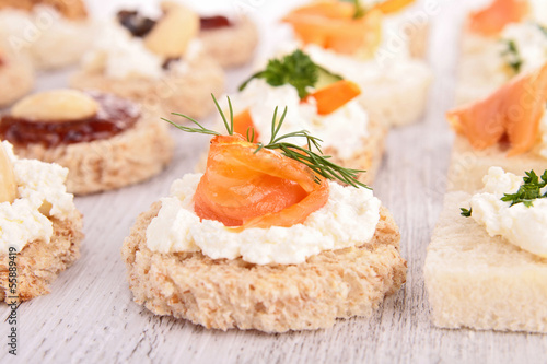 Photo: assortment of appetizer assortment of appetizer