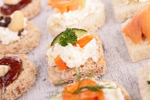 Photo: assortment of appetizer assortment of appetizer