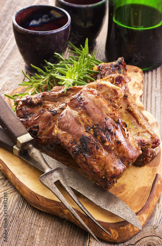 Photo: spare ribs grilled spare ribs grilled