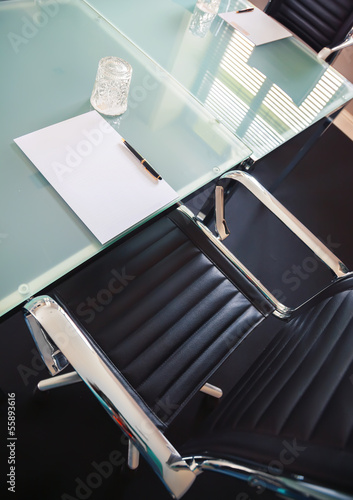 Photo: business table in office business table in office