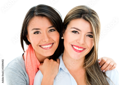 Photo: Beautiful sisters smiling Beautiful sisters smiling