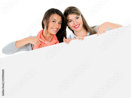 Photo: Women with a banner Women with a banner