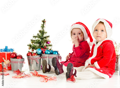 Photo: two little Santa two little Santa