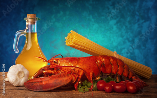 Photo: Recipe of lobster with linguine Recipe of lobster with linguine