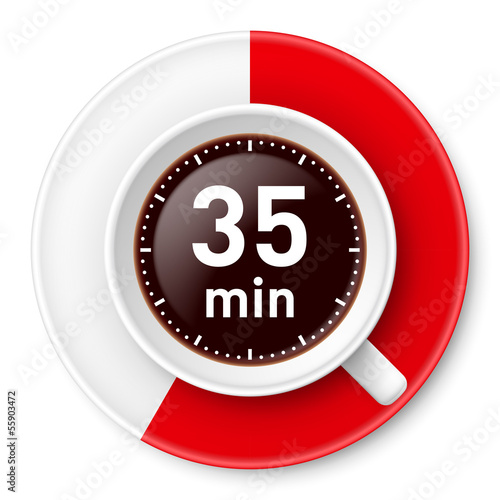 Vector: Coffee break. Coffee break.