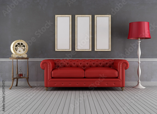 Illustration: Vintage living room Vintage living room