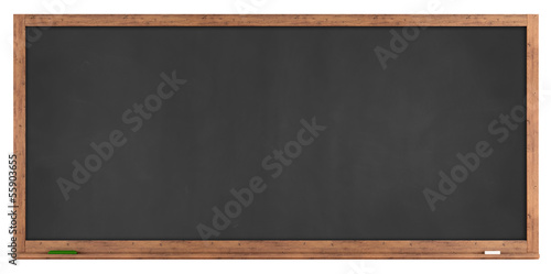 Illustration: Blank retro blackboard Blank retro blackboard