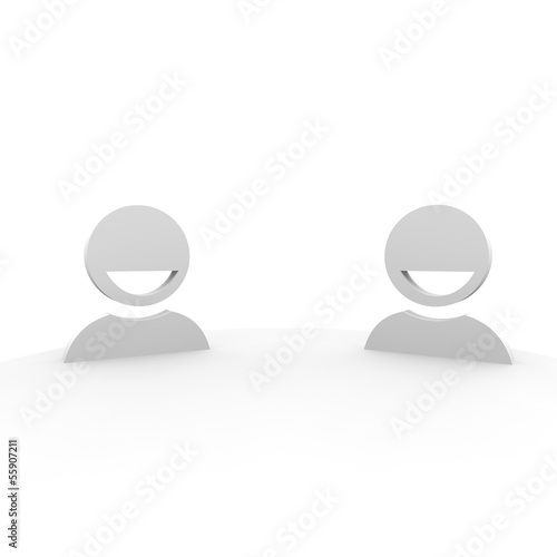Illustration: kunden, verkauf, gespräch, kunden, verkauf, gespräch,