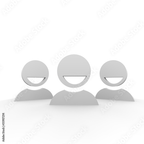 Illustration: personen, team, gruppe, lächeln, personen, team, gruppe, lächeln,