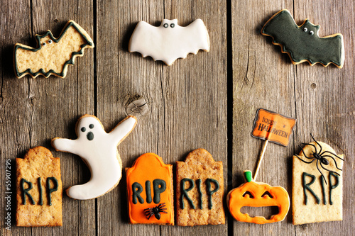 Photo: Halloween homemade gingerbread cookies Halloween homemade gingerbread cookies
