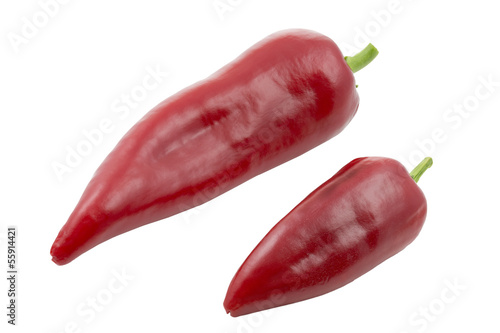 Photo: Rote Spitzpaprikaschoten, freigestellt Rote Spitzpaprikaschoten, freigestellt